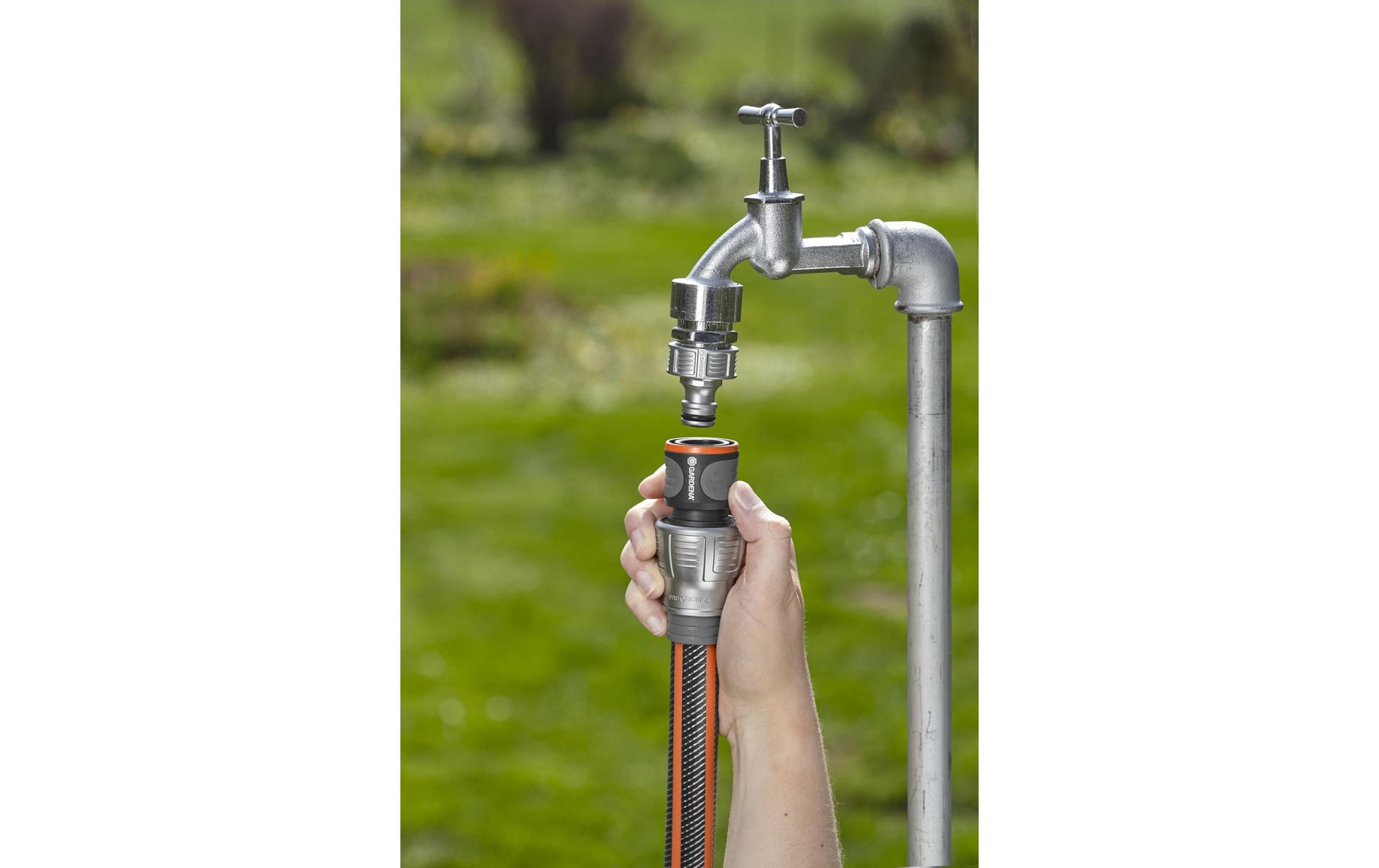 Gardena Kupplung – 3/4" Anschluss, Metall/Kunststoff, 1 Stk., für Schlauch Ø 19 mm