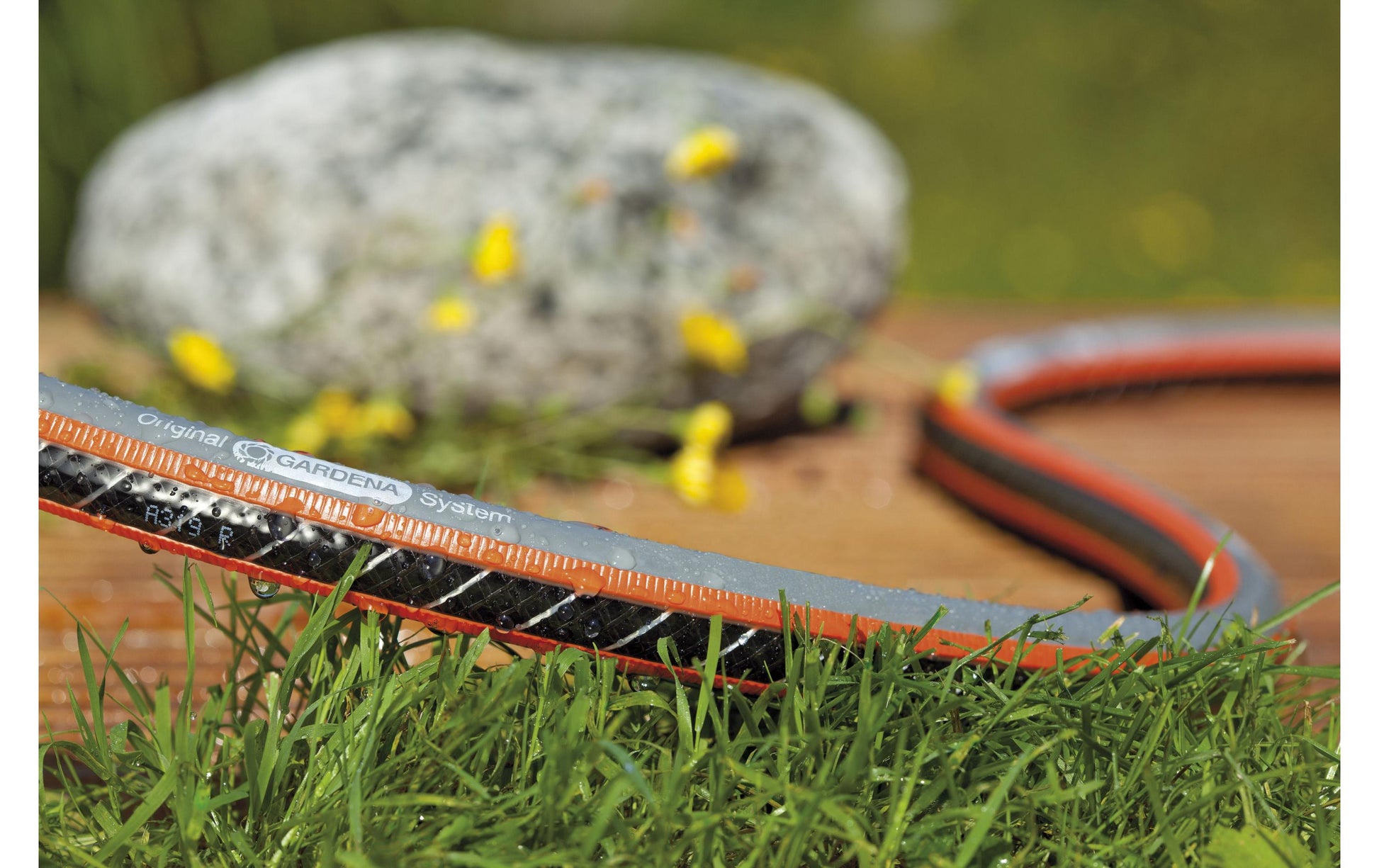 Gardena Flexschlauch – Ø 15 mm × 15 m, Grau, Orange, 25 bar