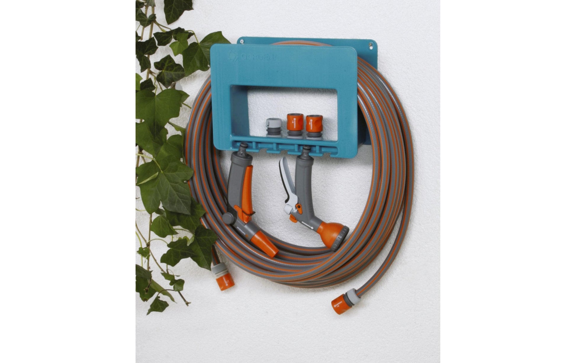 Gardena Wandschlauchhalter 35 m – zur Wandmontage, Blau