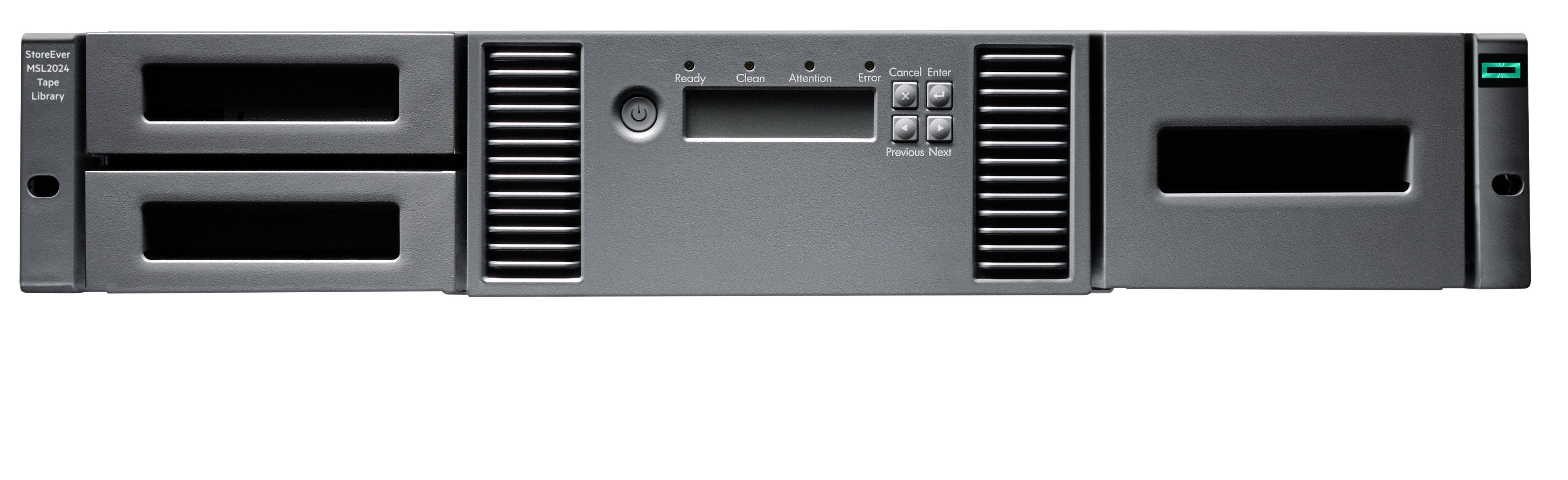 HPE MSL2024 – 2U 24-Bay Speicher-System, SAS, LTO-9, 256-bit AES
