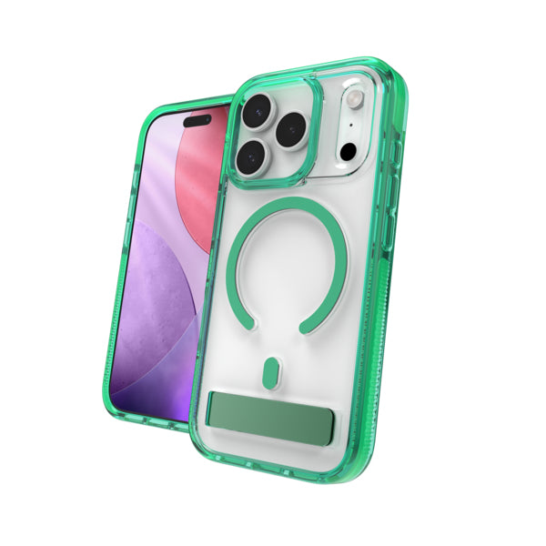 ZAGG Santa Cruz Snap Backcover – für Apple iPhone 17 Pro Max – Transparent, Grün, bis 4 m Sturzsicher