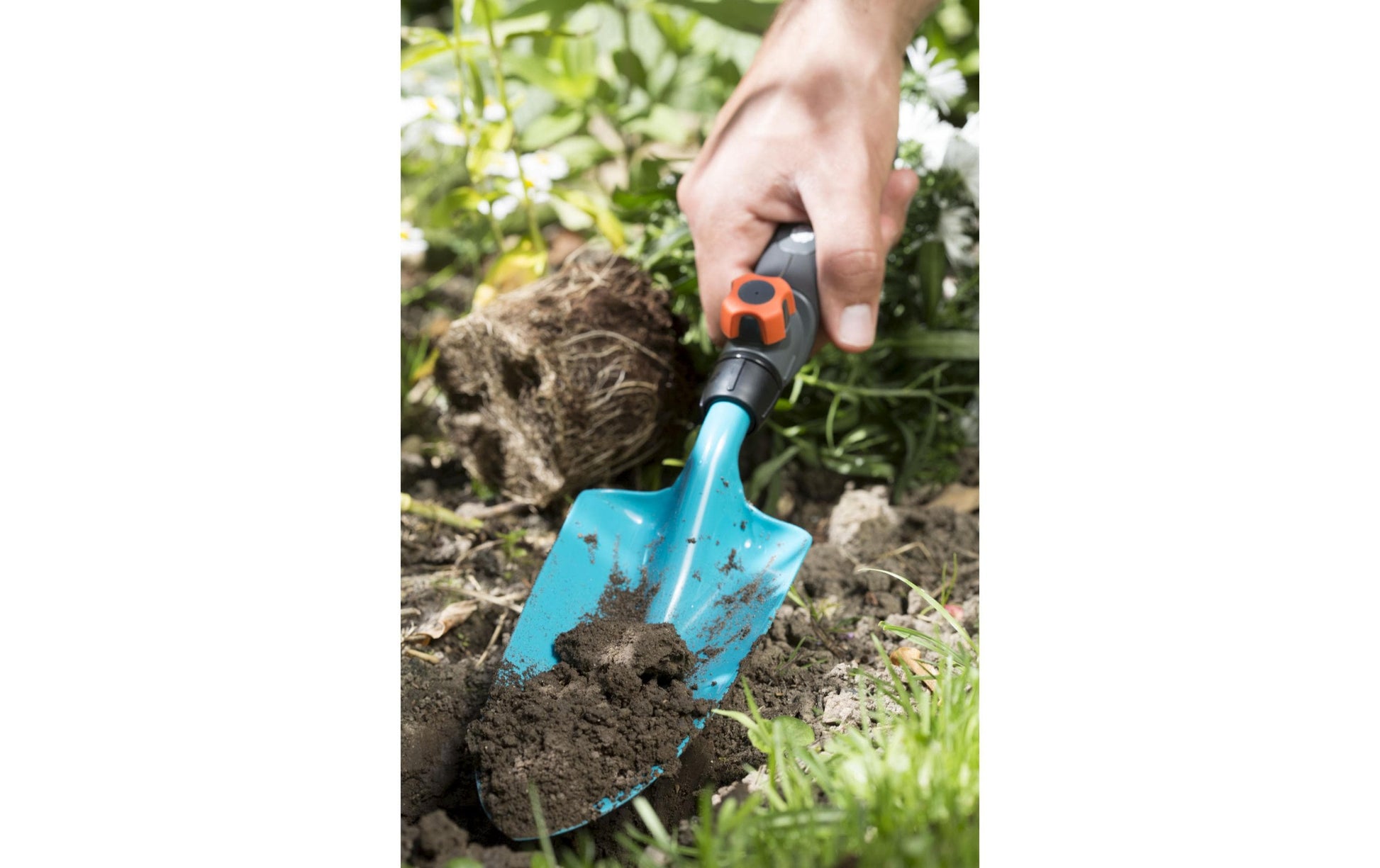 Gardena Combisystem-Blumenkelle – ergonomischer Anti-Rutsch-Griff, Duroplast/Stahl