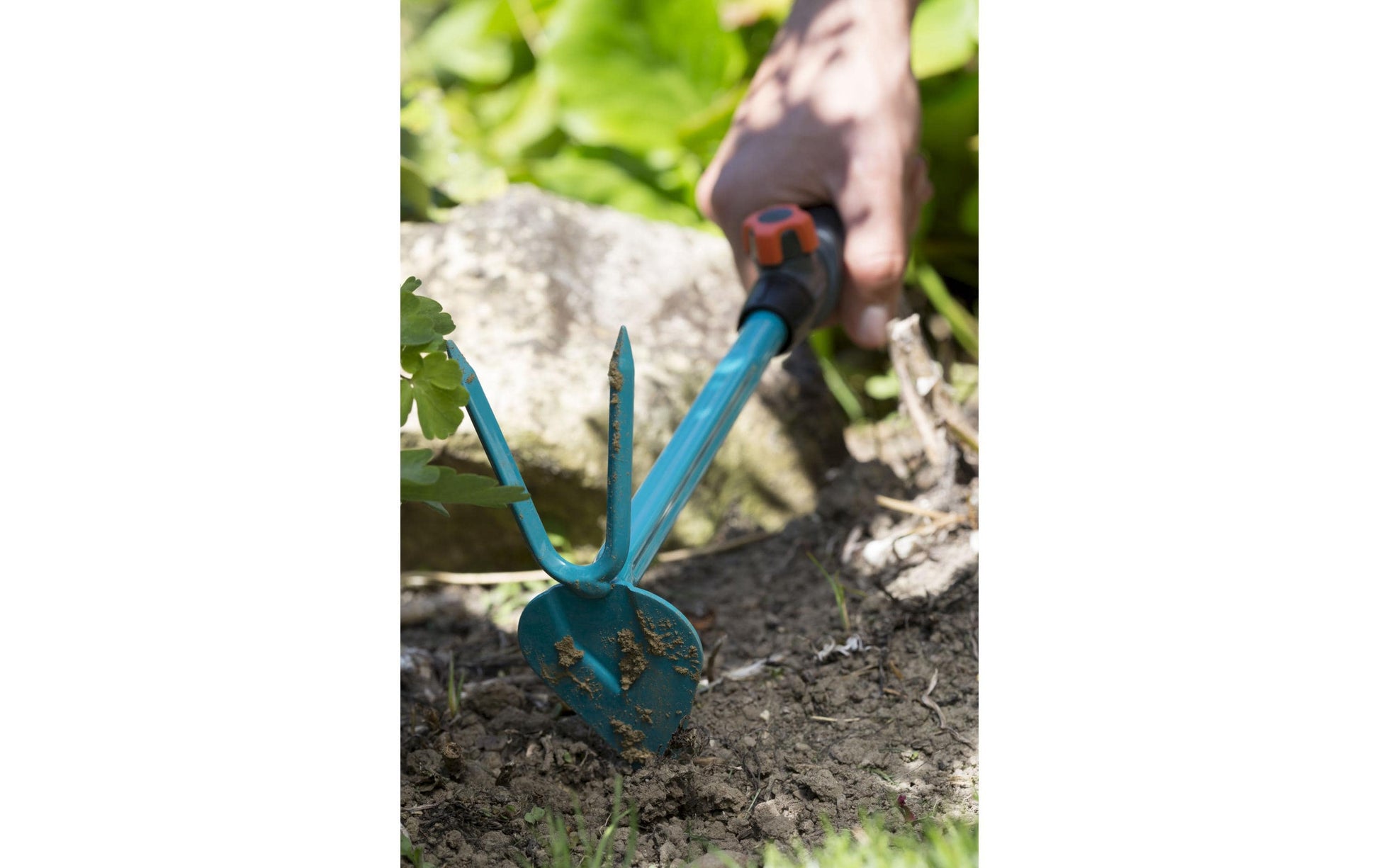 Gardena Combisystem-Kleinhäckchen – Herzförmiges Blatt, 2 Zinken – 1-teilig, Stahl, Kunststoff