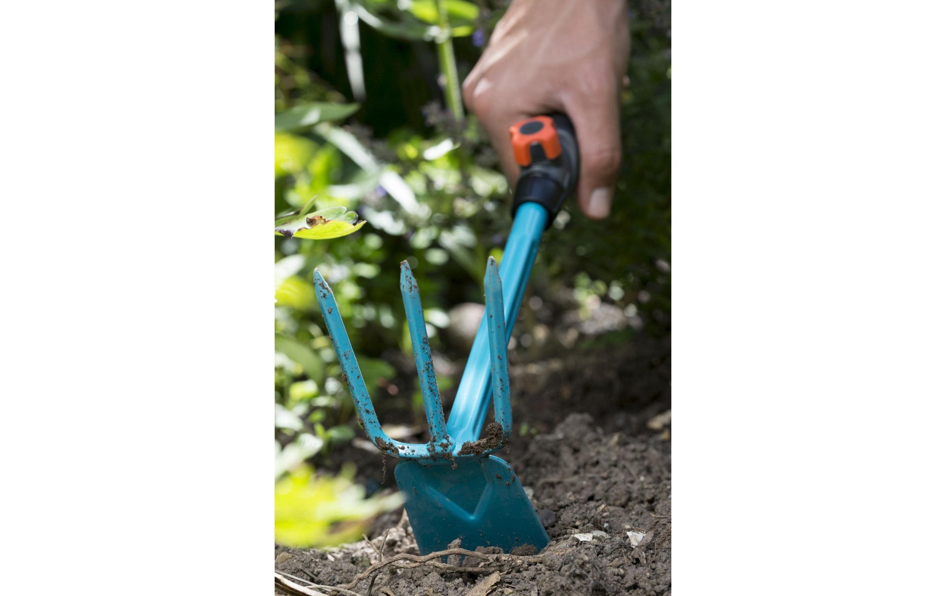 Gardena Hacke Combisystem – Typ Ziehen, gerades Blatt, 3 Zinken – 1-teilig, Stahl