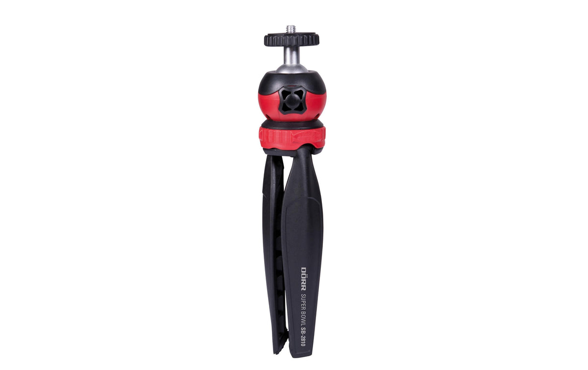 Dörr SB-2810 Super Bowl Tischstativ – Kugelkopf, 2 kg, Höhe 10,5–14 cm, 1/4" – Schwarz
