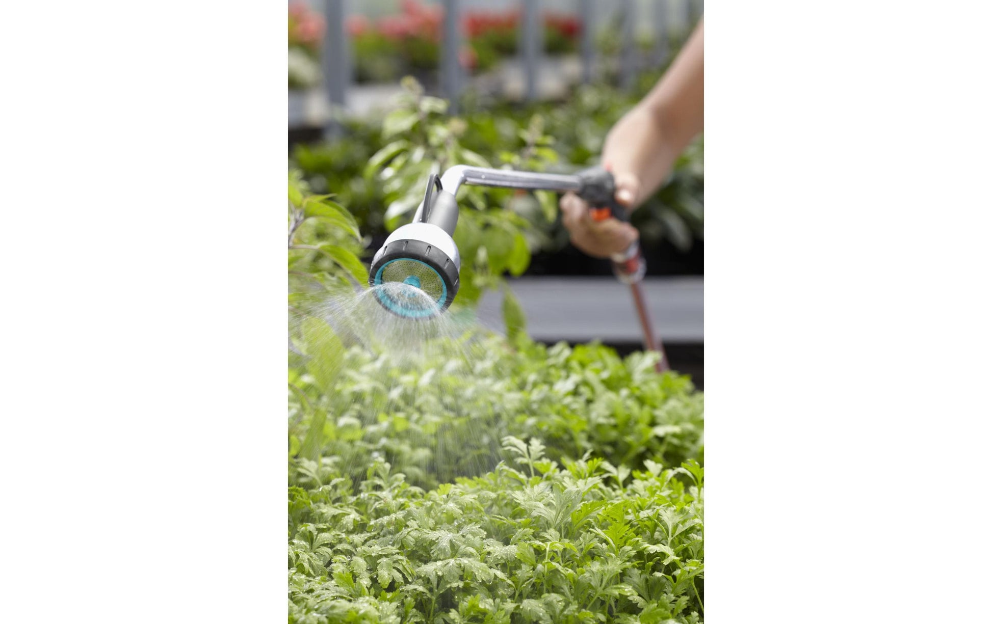 Gardena Premium Giessstab – 3 Sprühmuster, Frostschutz, verstellbare Düse