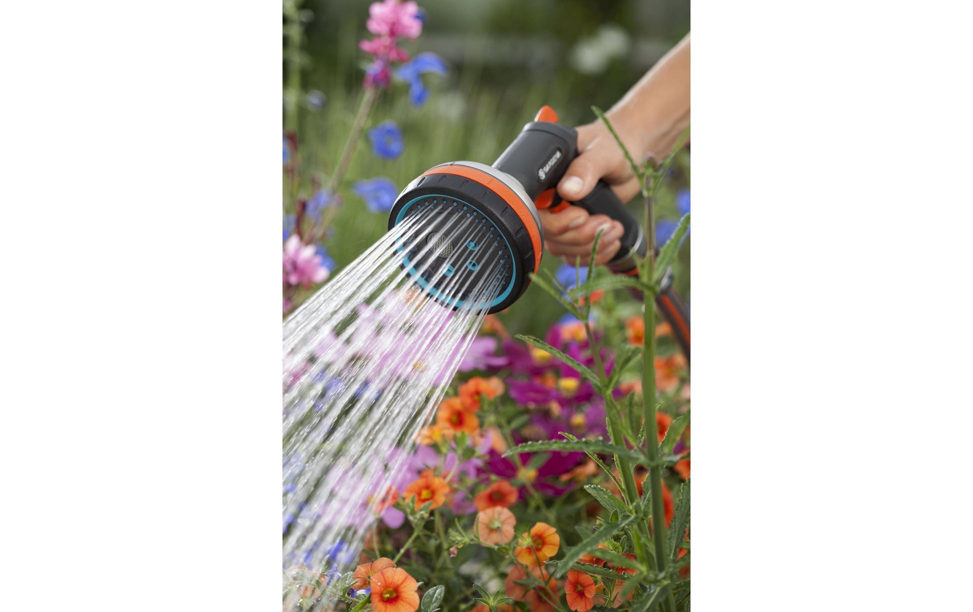 Gardena Premium Multibrause – 5 Sprühmuster, Frostschutz, verstellbare Düse