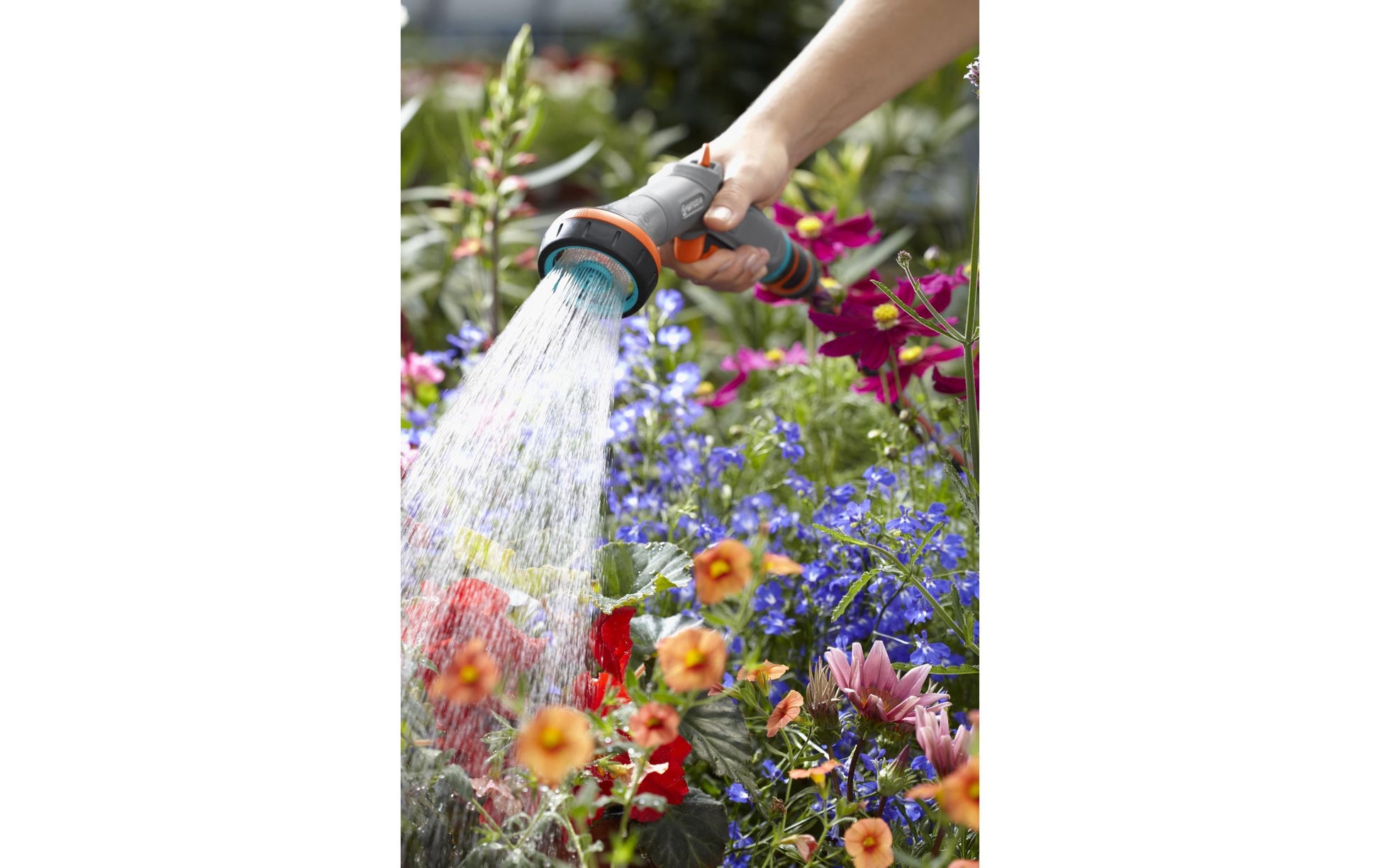 Gardena Comfort Reinigungsbrause – Brause, Grau, 2 Sprühmuster, verstellbare Düse, Frostschutz
