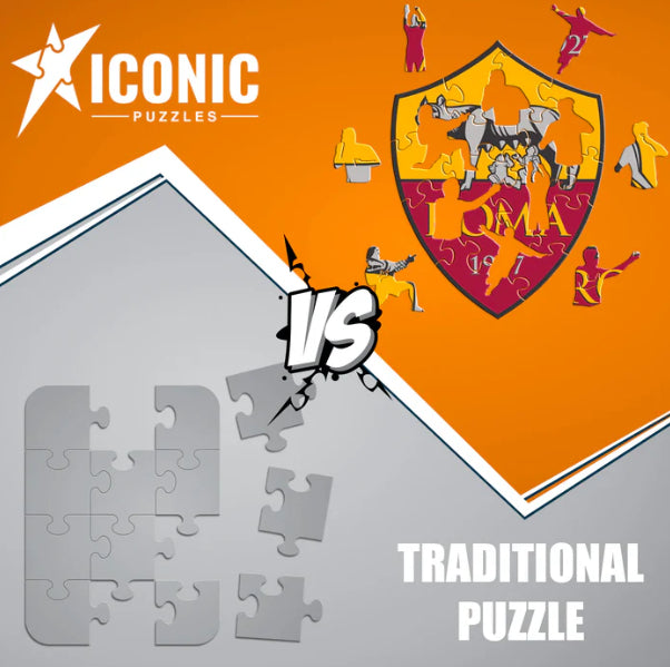 Iconic Puzzles AS Roma - Logo - Logikspiel, 1 Spieler, ab 14 Jahren, mehrsprachig