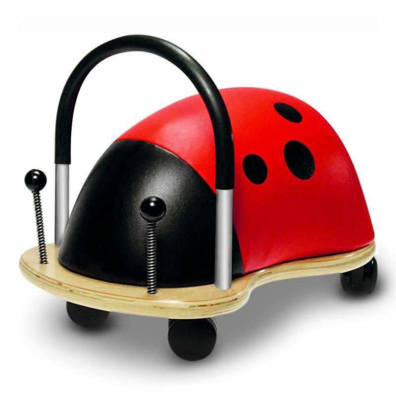 Wheely Bug Wheelybug Aufsitztier Marienkäfer – max. 25 kg, PU/Schaumstoff/Holz – 23 × 30 × 38 cm – ab 1 Jahr – mehrfarbig