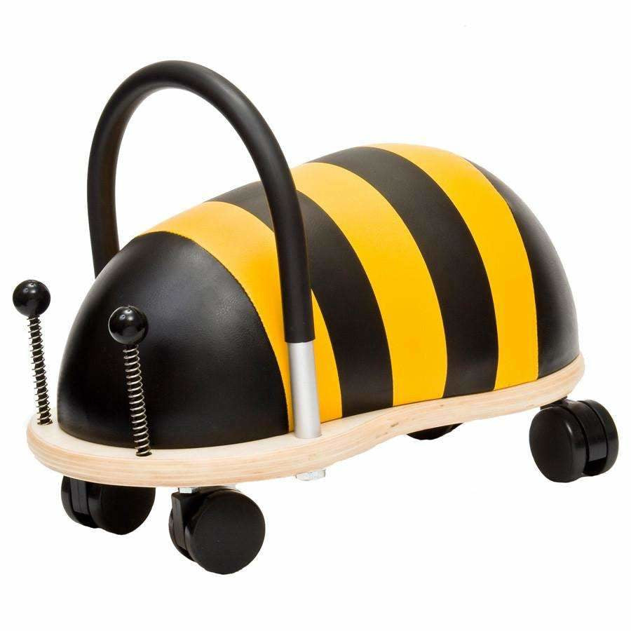 Wheely Bug Wheelybug Aufsitztier Biene – 23 × 30 × 38 cm – 1 Stück – ab 1 Jahr – Polyurethan, Schaumstoff, Holz – Schwarz/Mehrfarbig