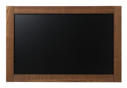 Bi-Office Kreidetafel mit Rahmen – 900 × 600 mm – MDF-Rahmen, schwarz – für Kreide & Kreidemarker – Wandmontage