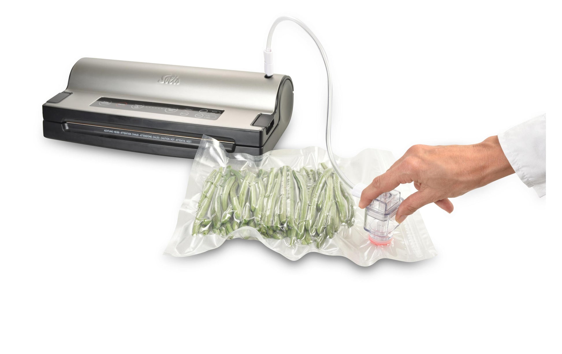 Solis Zip-Vakuumierbeutel – 26 × 23 cm, für Sous-vide-Garer, Tiefkühler