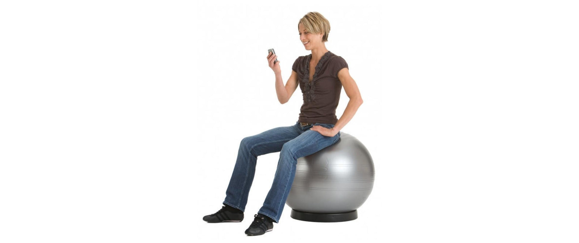 TOGU Sitzball – Crylon – Silber, Ø 45 cm, bis 120 kg