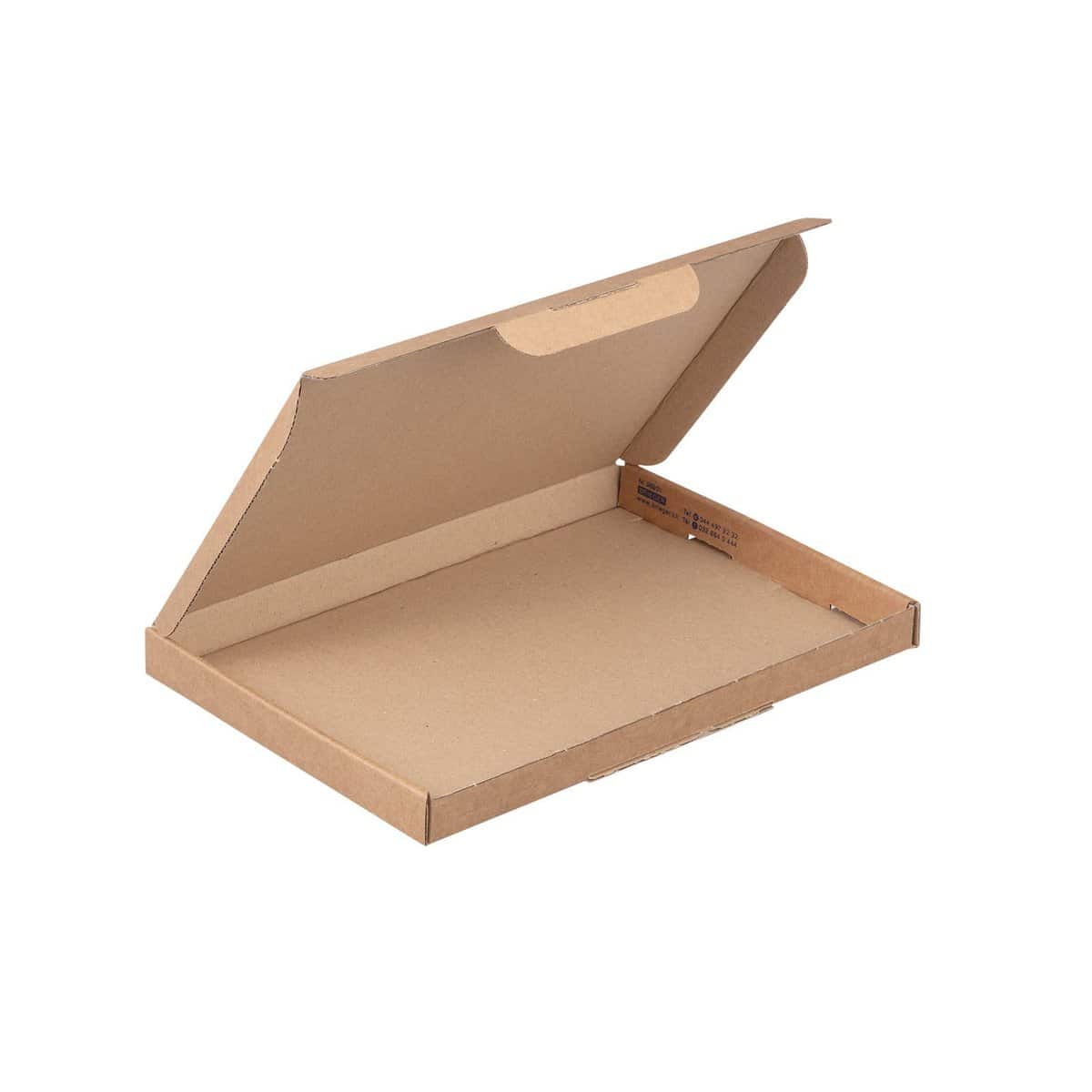 Brieger Versandkarton – 220 × 155 × 16 mm, einwellig, braun