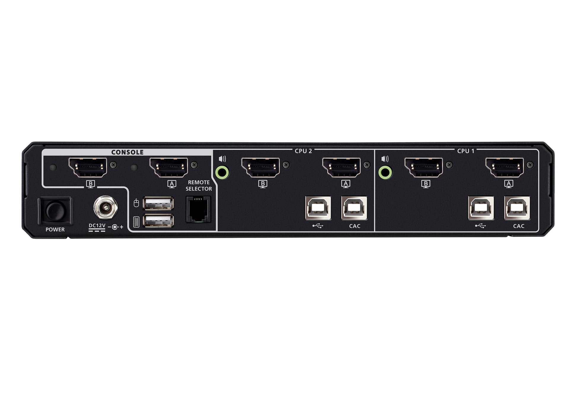 ATEN CS1142DPH4C KVM-Switch – USB, DP/HDMI, 2× USB-A, 2× USB-B, 5K, für 2 Computer