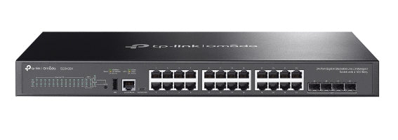 TP-Link SG5428X – Managed Switch – 24×GbE, 4×SFP+, L3, 19" Rack