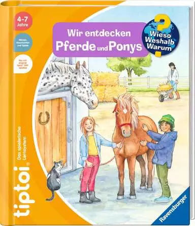 Ravensburger Lernbuch – Wir entdecken: Pferde und Ponys, Hardcover, 16 Seiten, Deutsch, ab 4 Jahren