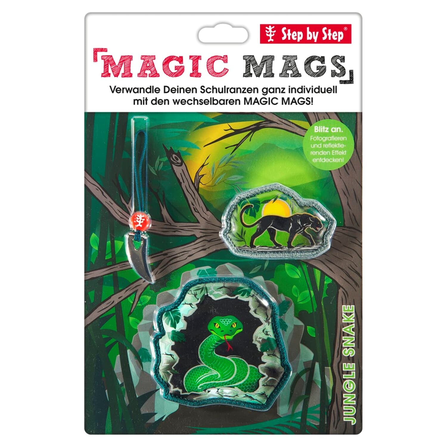 Step by Step Magic Mags – Patch für Rucksäcke, 3 Stück, Mehrfarbig