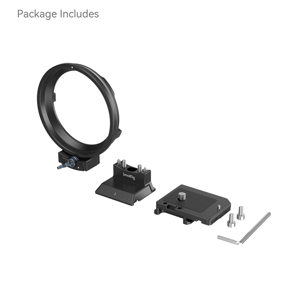 SmallRig 4300 Drehbare Montageplatte – 124 × 68,7 × 94 mm – 1/4-20 & 3/8-16 – für Canon EOS R5, R5C, R6 und andere