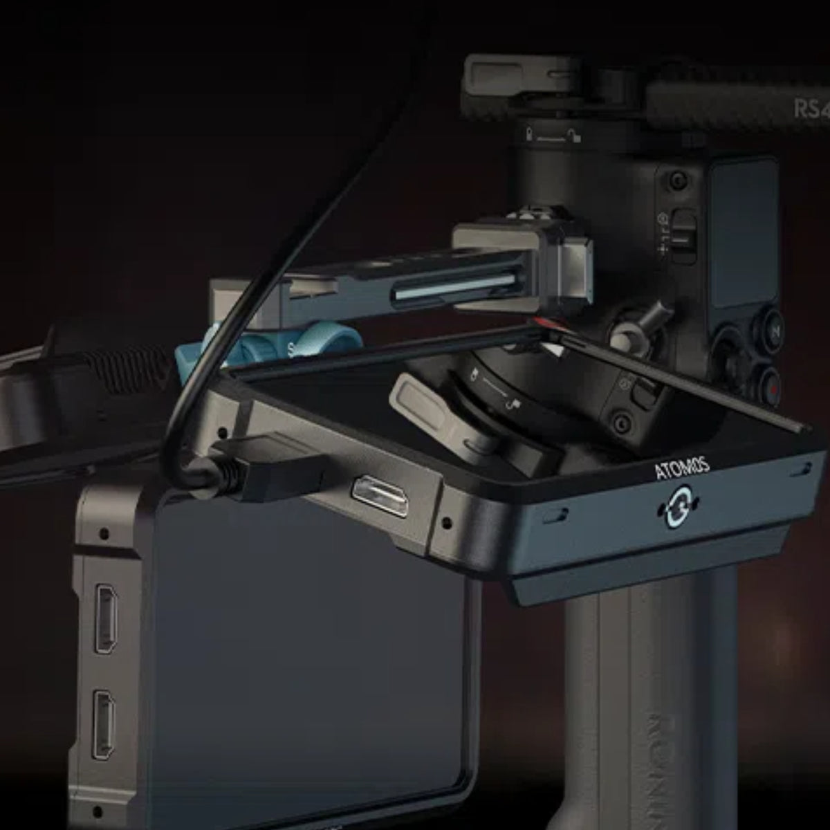 SmallRig HawkLock H21 Monitor-Halterung – für DJI-Stabilisatoren – Schwarz