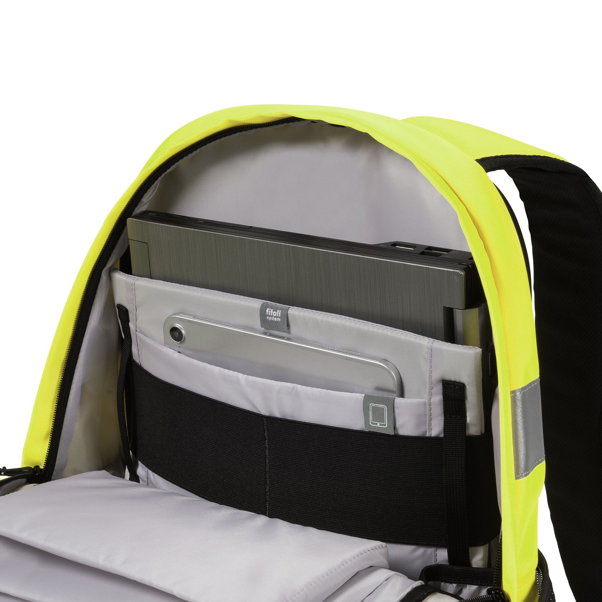 DICOTA Freizeit-Rucksack – 25 l, gelb, Hi-Vis