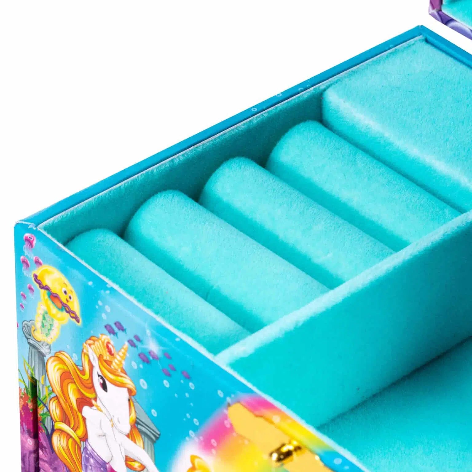 CRAZE Galupy Mermaid Aufbewahrungsbox – türkis – mit Spieluhr, für Kinder