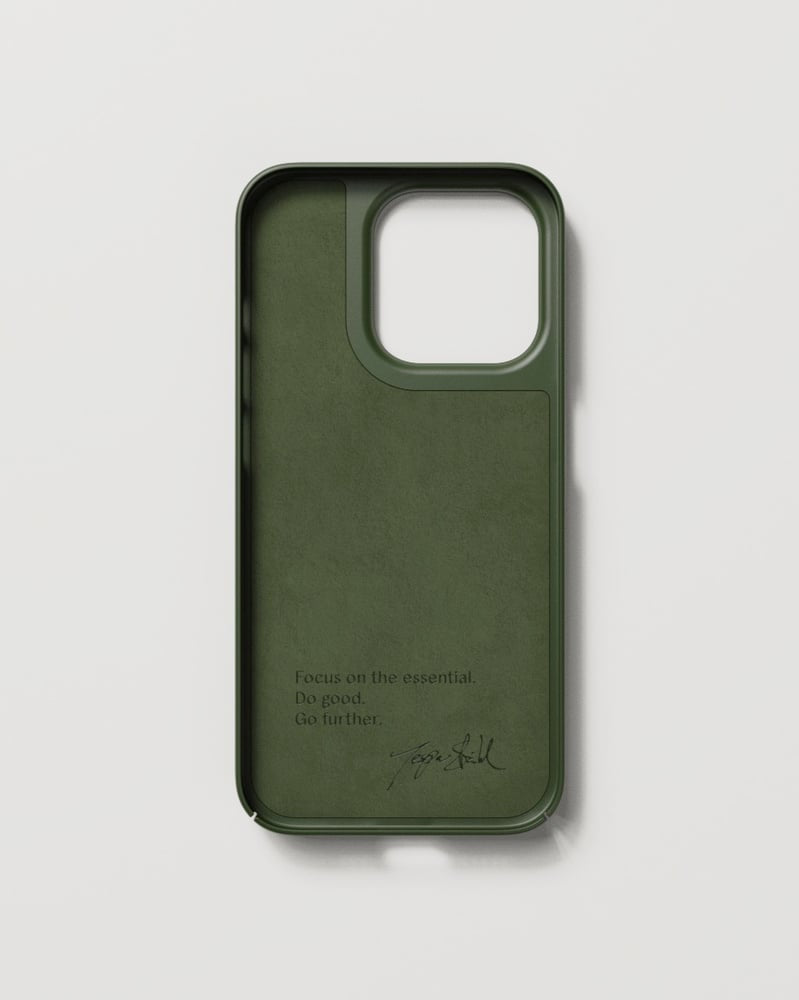 Nudient – Backcover – für Apple iPhone 14 Pro – Pine Green – Recycelbarer Kunststoff, MagSafe-kompatibel