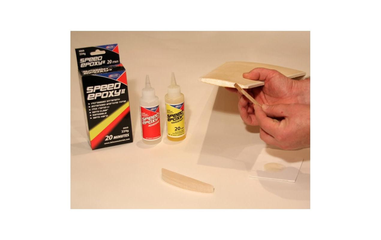 Deluxe Materials Spezialkleber Speed Epoxy II 20 min – für Kunststoff, 224 g