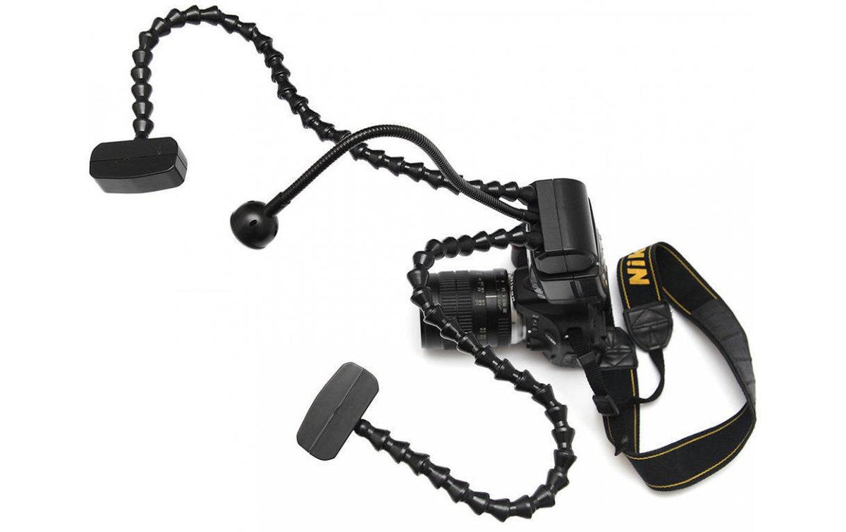 Laowa KX-800 Makro-Twin-Blitz – Leitzahl 190, 5600 K, 4× AA – für Canon, Nikon, Pentax u. a. – Schwarz