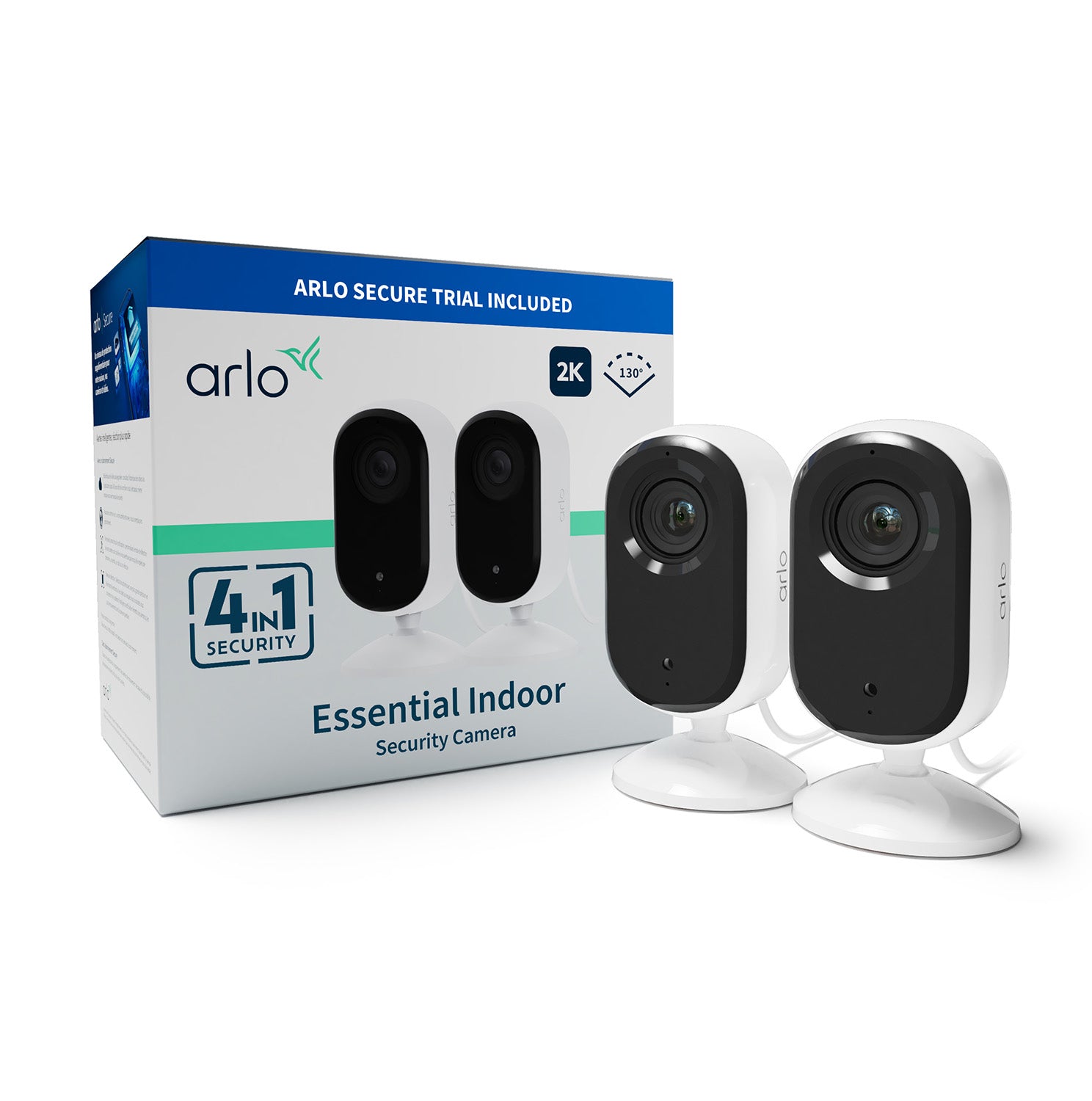 Arlo Essential 2 Innenkamera – 2K, 2er-Set