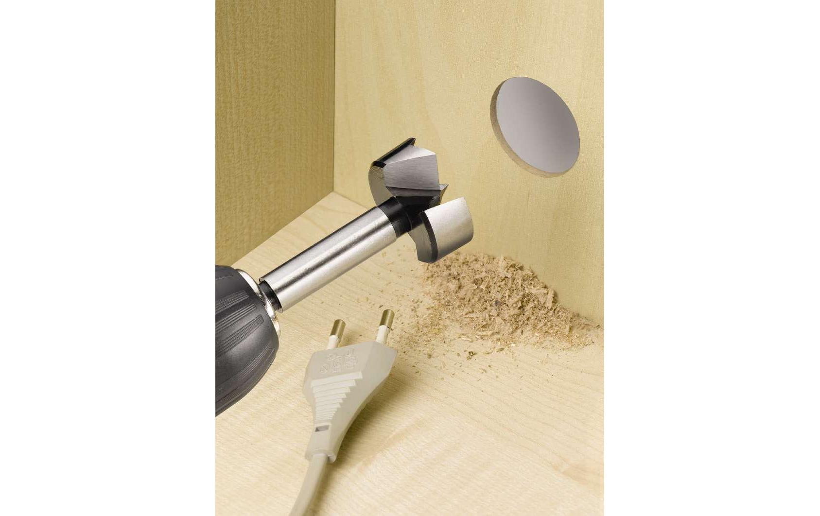 kwb Forstnerbohrer 12 mm Stahl Zylinderschaft 8 mm – für Holz – 1 Stk