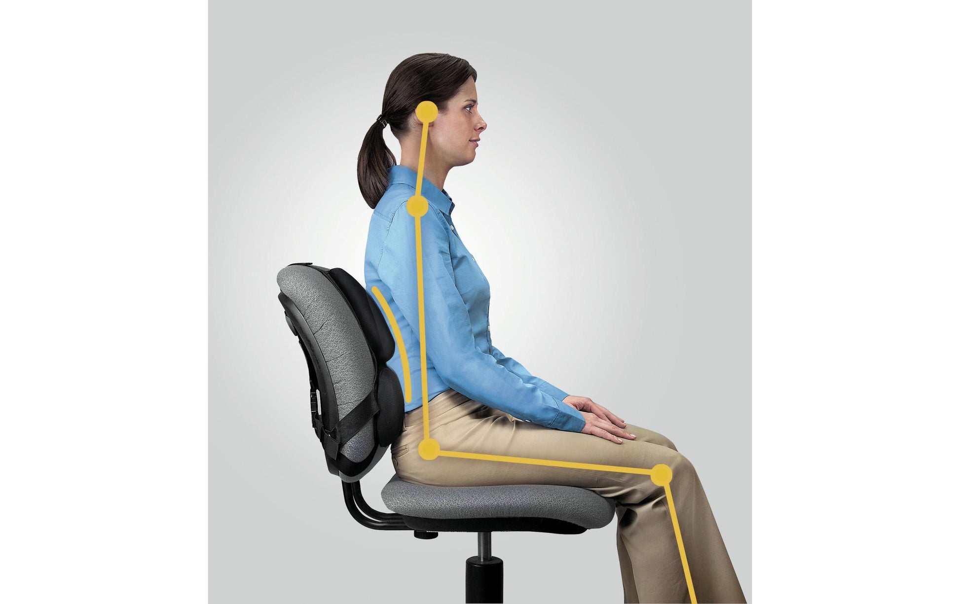 Fellowes Rückenstütze Professional – schwarz