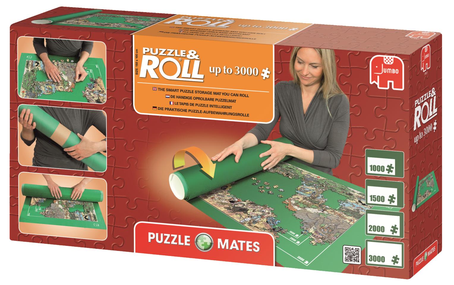 Jumbo Puzzlemappe – für Puzzles 1'000–3'000 Teile – ab 12 J. – grün
