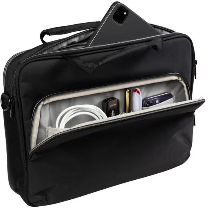 ONIT Notebook-Tasche bis 15,6" – Trolley-Band, 600D rPET – Schwarz