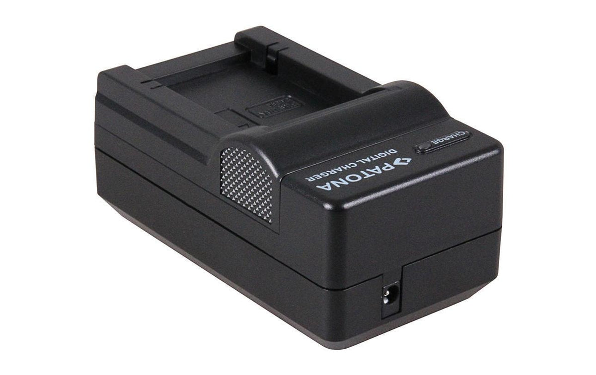 PATONA 2-in-1 Akkuladegerät DMW-BMB9 – 1-fach, AC + KFZ – für Panasonic BP-DC9, BP-DC9E, DC-9 und andere