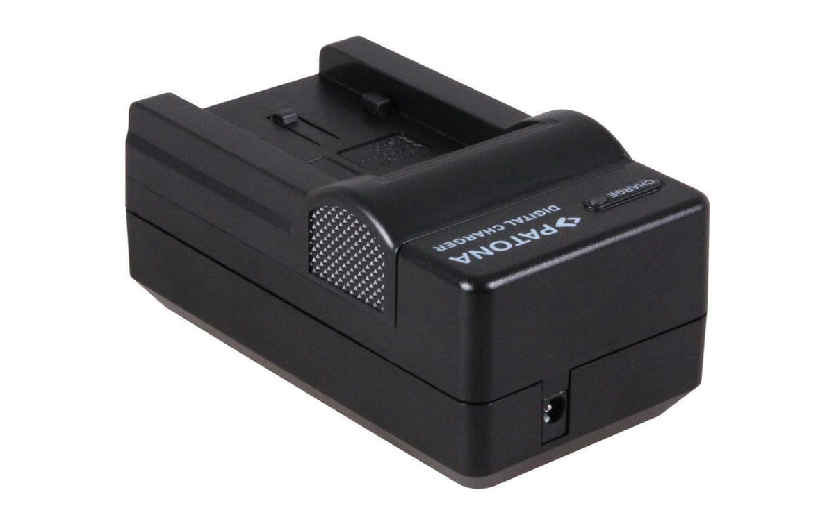 PATONA Ladegerät – mit KFZ-Adapter – für Panasonic VW-VBK180, VW-VBK360, VW-VBL090 und andere