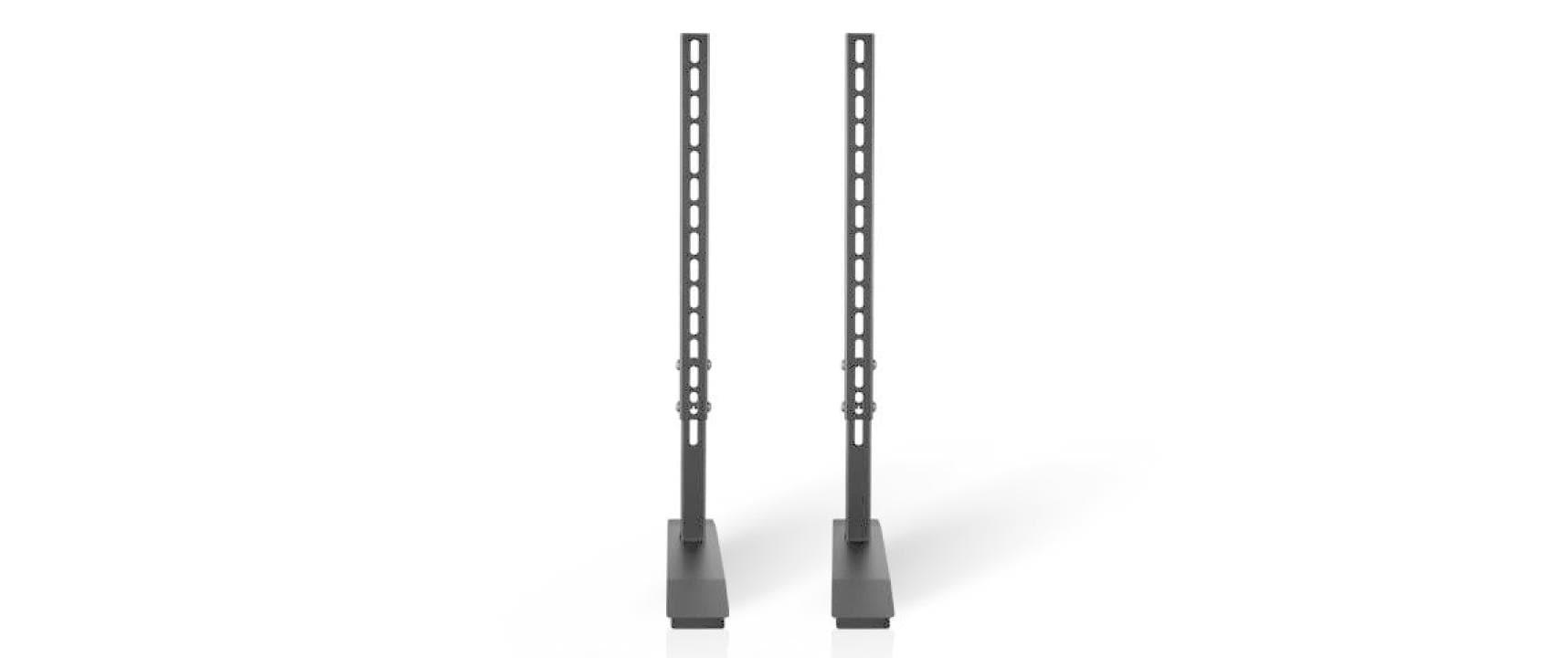 Audioraq Tischhalterung, Dual, Standfuss, bis 55", 55 kg, höhenverstellbar, schwarz