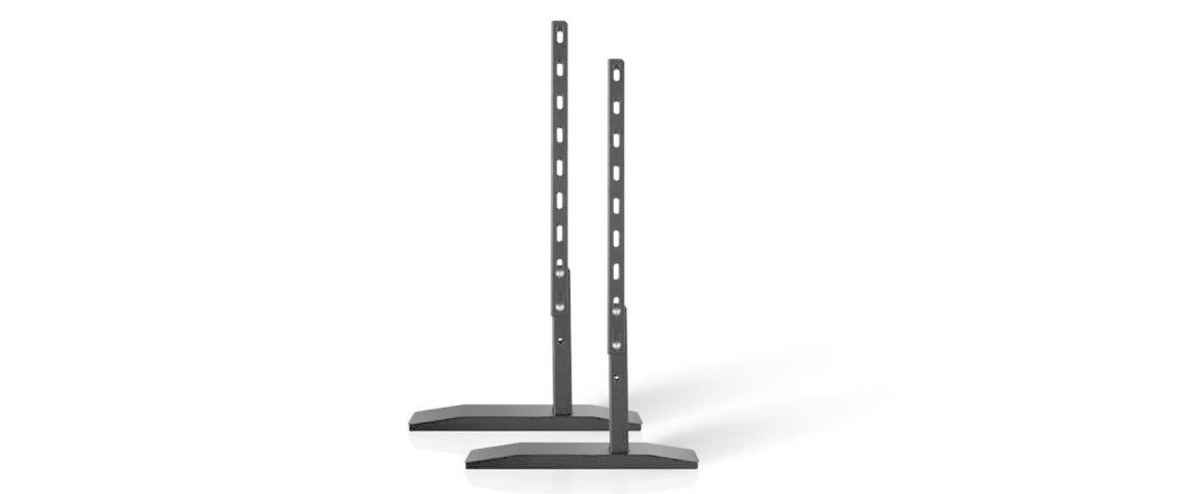 Audioraq Tischhalterung, Dual, Standfuss, bis 55", 55 kg, höhenverstellbar, schwarz