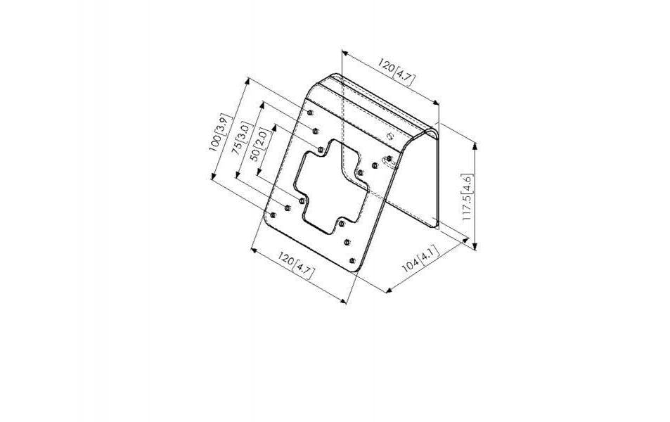 Vogel's PTA 3103B Tablet-/Monitorhalterung – für Bildschirme bis 24", schwarz