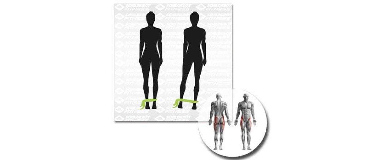 Schildkröt Fitness Fitnessbänder – Leicht, Mittel – 200 × 15 cm – Grün, Grau – 2 Stk.