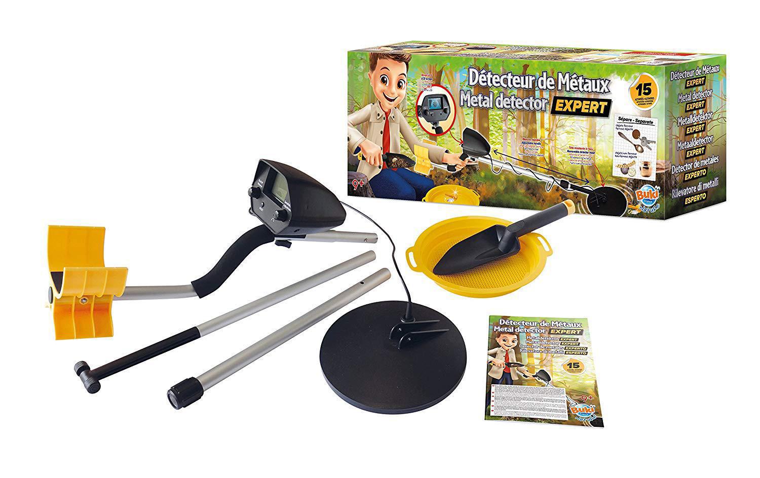 Buki Metalldetektor Expert – mit Display, LR61 – ab 9 Jahren – mehrfarbig