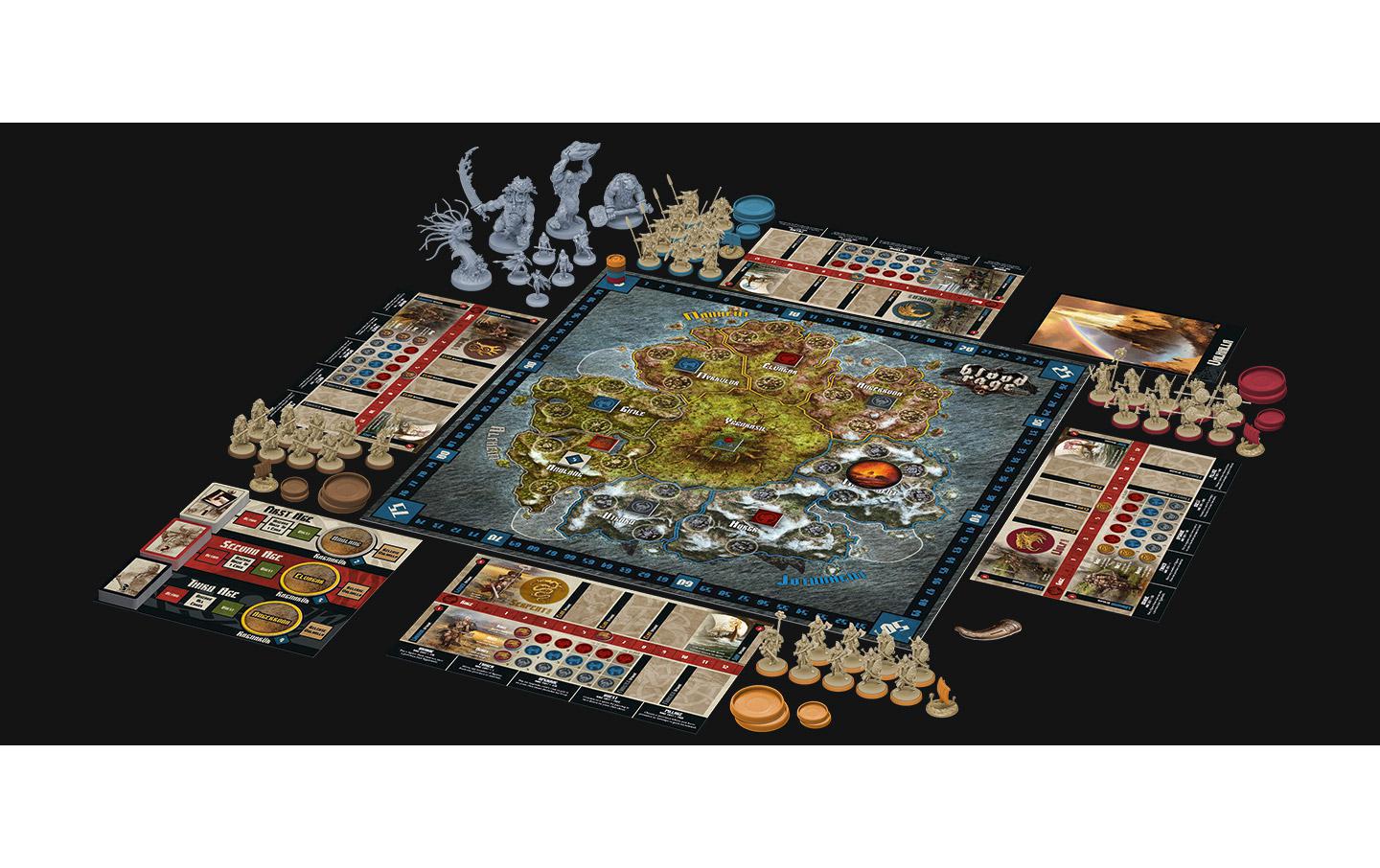 CMON Limited Blood Rage – Strategiespiel, 2–4 Spieler, ab 14 J., 90 min, DE