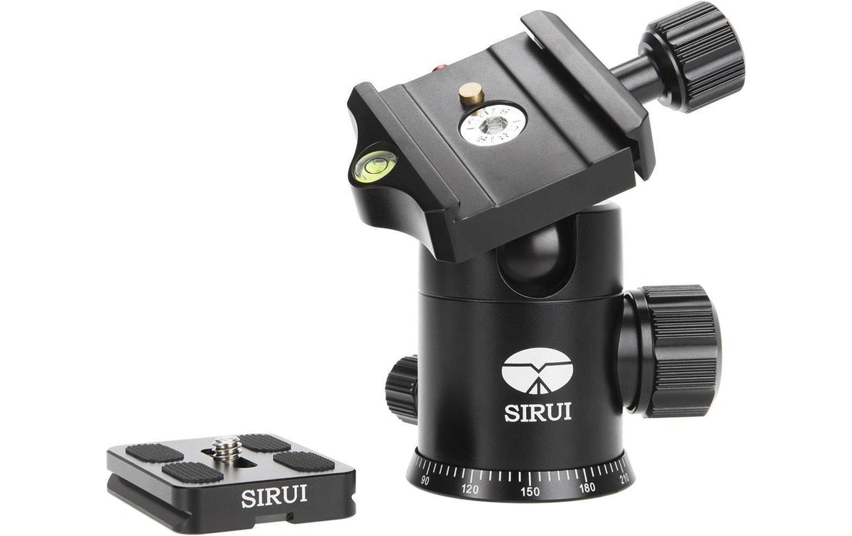 Sirui E-20 Kugelkopf Stativkopf – 12 kg Traglast, 98 mm Höhe, 350 g – für Stative mit 3/8" Gewindeschraube
