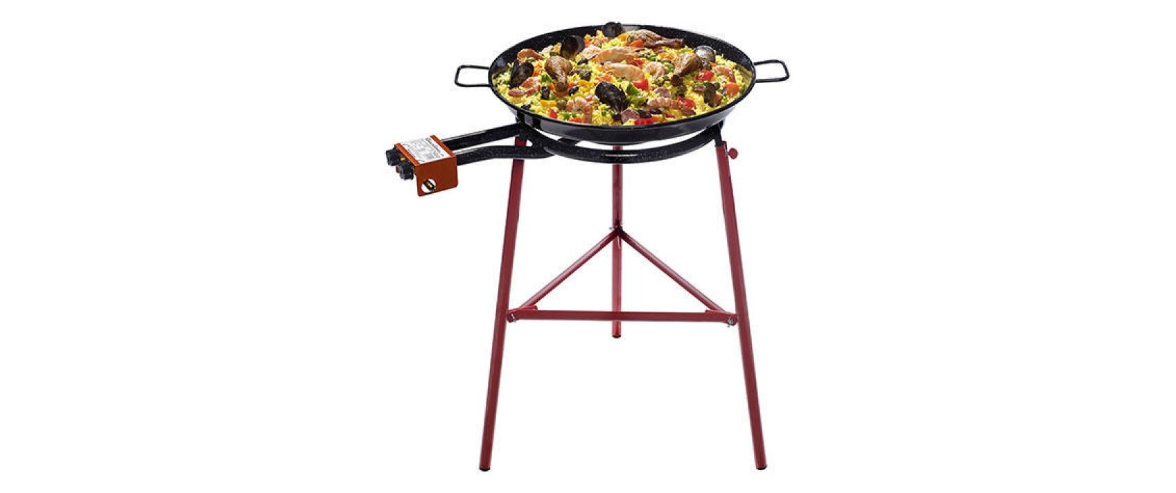 Garcima Paella-Grill PAELLERO 50 – 50 cm, 17 kW, 2 Brenner, Erdgas – Schwarz