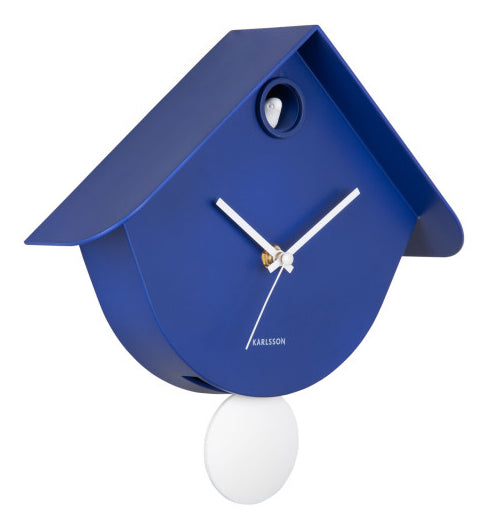 Karlsson Wanduhr – Analog, 25,5 × 25,8 cm, Blau, Kunststoff