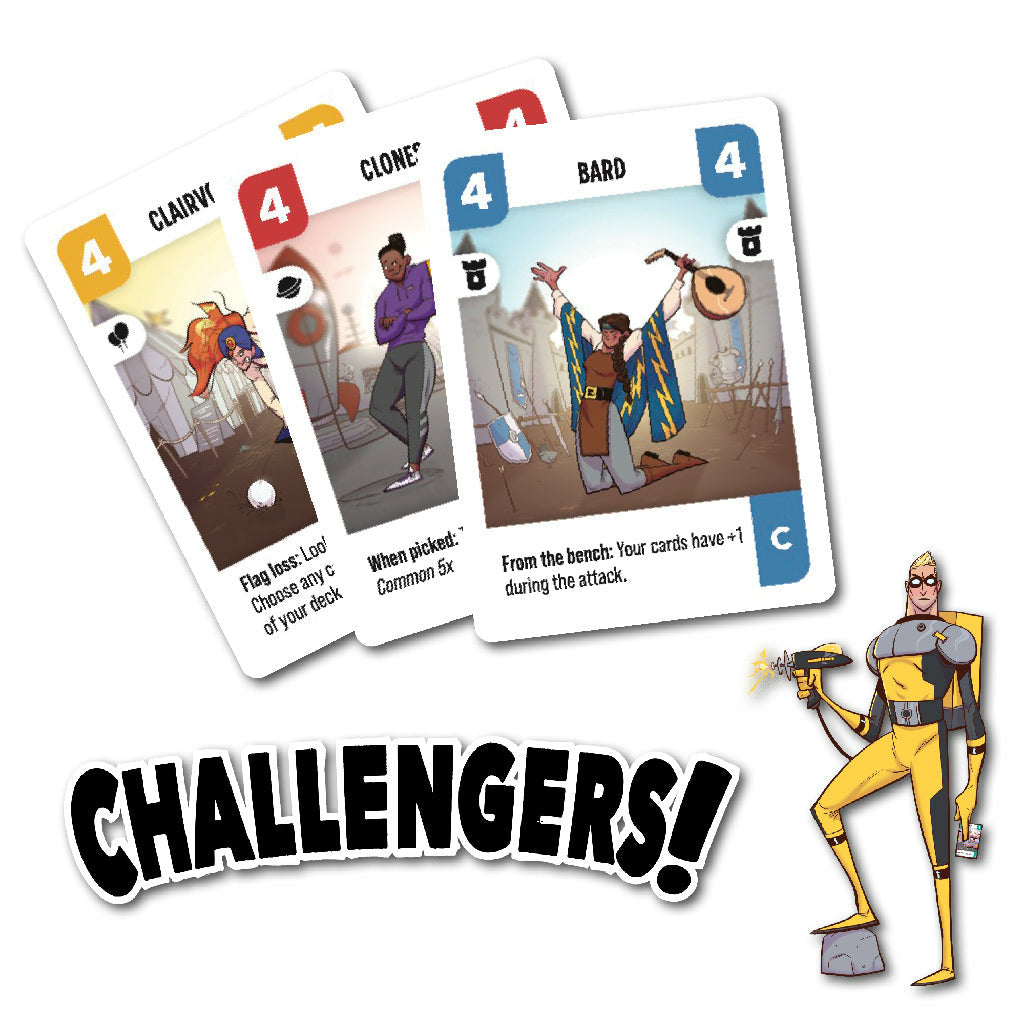 Asmodee Challengers – Kartenspiel, 1–8 Spieler, ab 8 Jahren, 45 Min., DE