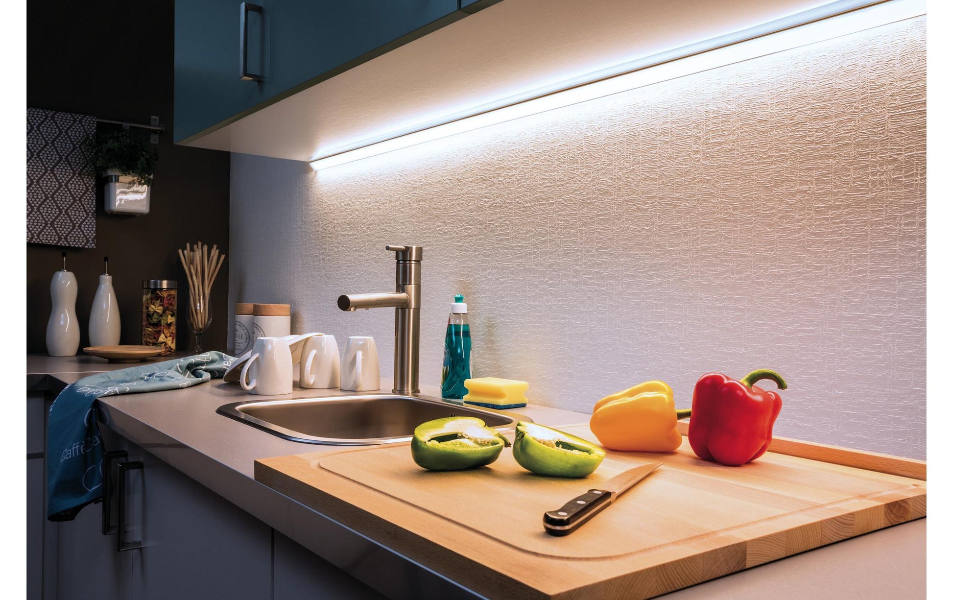 Paulmann LED-Strip MaxLED 1000 – Starter-Set, 1,5 m, 1650 lm, 17 W, 6500 K, dimmbar, weiss, inkl. Netzteil