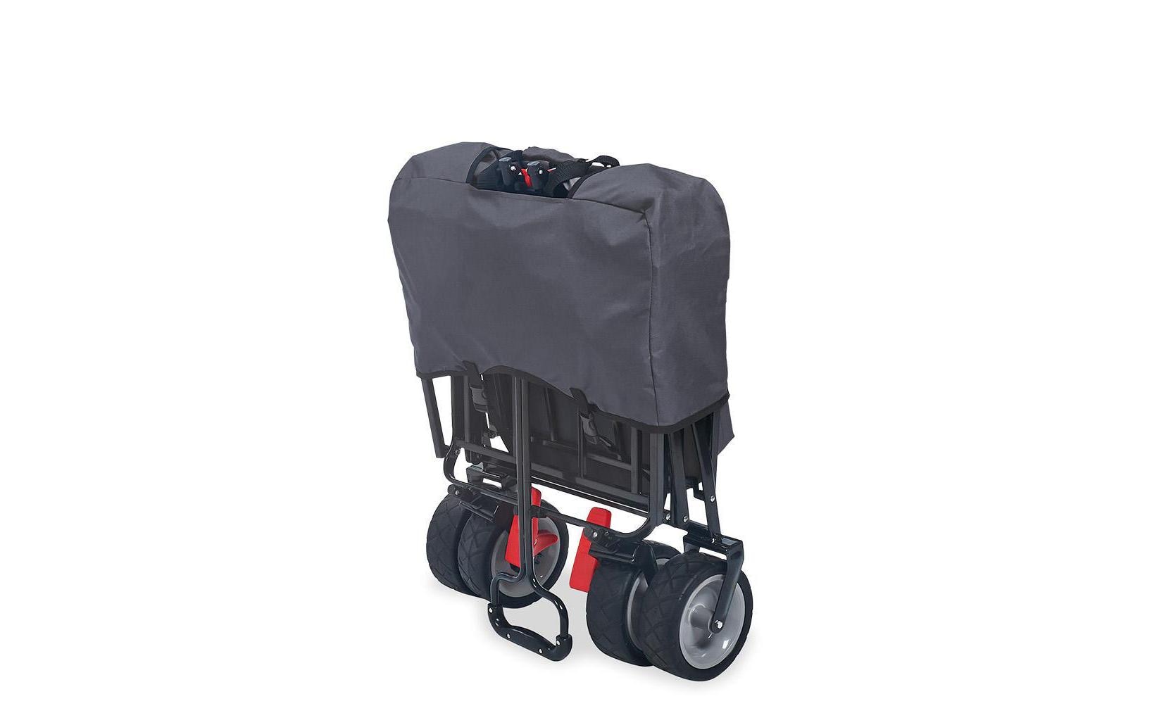 Pinolino Kinderträume Klappbollerwagen – mit Bremse, Sonnendach – bis 70 kg, 590×670×1240 mm – Anthrazit