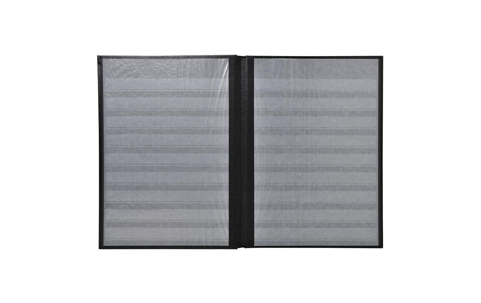 Exacompta Einsteckalbum, 16 Seiten, 22,5 × 30,5 cm, Schwarz, Kunstleder